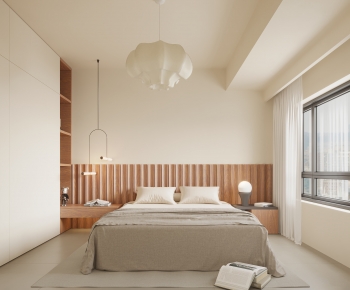 Wabi-sabi Style Bedroom-ID:738069068