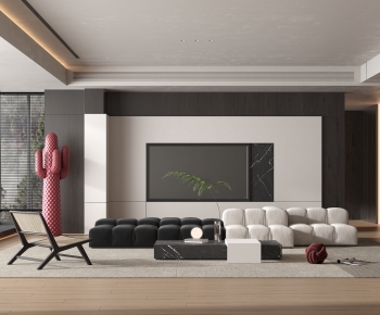 Modern A Living Room-ID:695868973