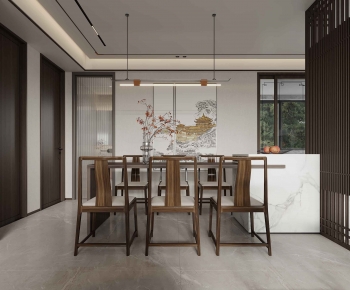 New Chinese Style Dining Room-ID:680835967