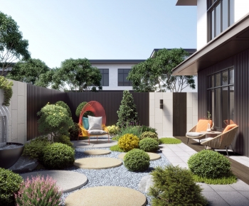 Modern Courtyard/landscape-ID:980150944
