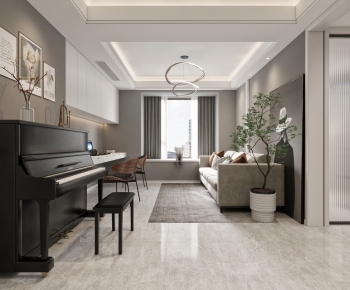 Modern A Living Room-ID:740238904