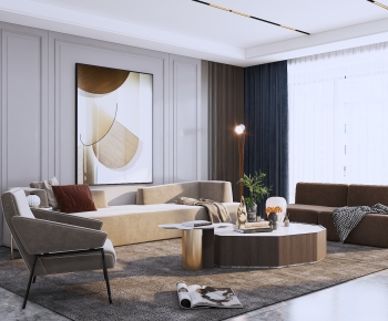 Modern A Living Room-ID:727812051