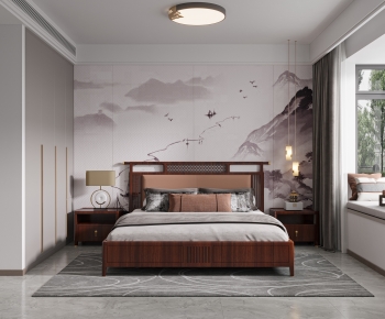 New Chinese Style Bedroom-ID:794393066