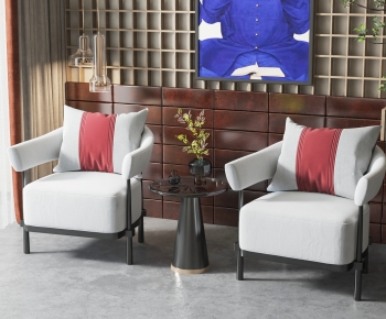 New Chinese Style Single Sofa-ID:727589177