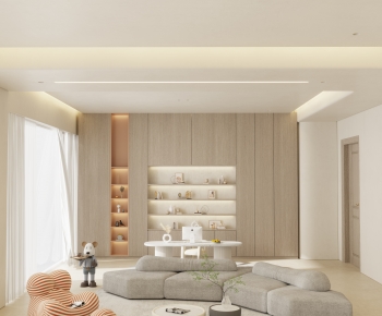 Wabi-sabi Style A Living Room-ID:101691018