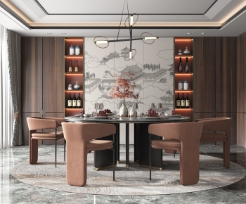 New Chinese Style Dining Room-ID:181641102