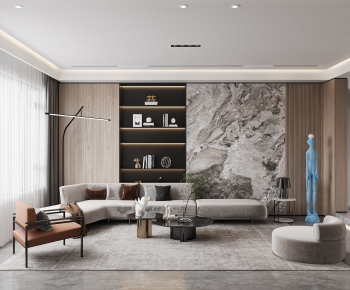Modern A Living Room-ID:507550956