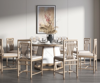 New Chinese Style Dining Table And Chairs-ID:443509105