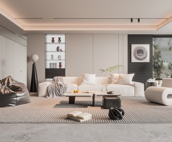 Modern A Living Room-ID:967490913