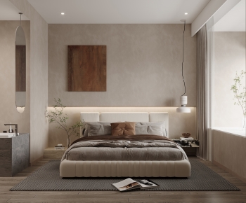 Wabi-sabi Style Bedroom-ID:301619057