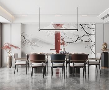 New Chinese Style Dining Room-ID:458945998