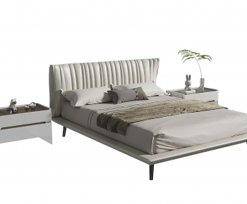 Modern Double Bed-ID:818854092