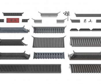 New Chinese Style Building Component-ID:415730008