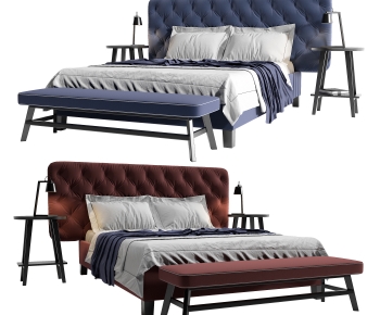 Modern Double Bed-ID:789164071