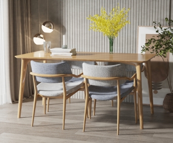 Nordic Style Dining Table And Chairs-ID:116377121