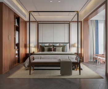 New Chinese Style Bedroom-ID:774300119