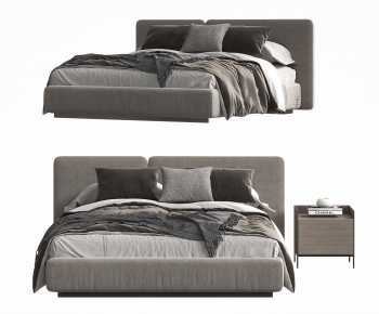 Modern Double Bed-ID:849521245