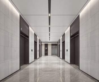 Modern Office Elevator Hall-ID:467979912