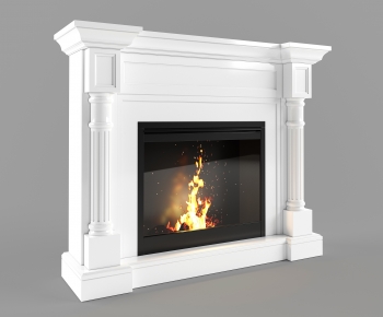 Simple European Style Fireplace-ID:860590934