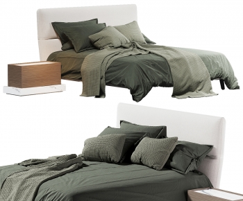 Modern Double Bed-ID:360850109