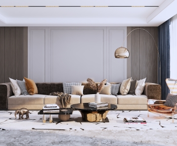 Modern A Living Room-ID:345074897