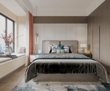 New Chinese Style Bedroom-ID:681760321