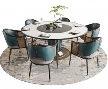 New Chinese Style Dining Table And Chairs-ID:511853934