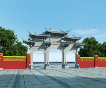 New Chinese Style Building Component-ID:568358904