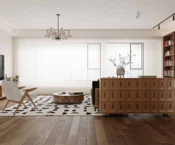 Wabi-sabi Style A Living Room-ID:667012936