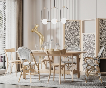 Nordic Style Dining Table And Chairs-ID:111069924