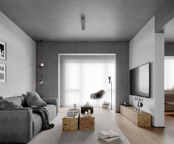 Modern A Living Room-ID:458200931