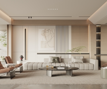 Modern A Living Room-ID:195379374