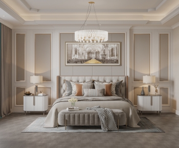 Simple European Style Bedroom-ID:110168938