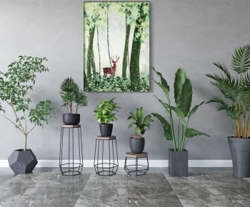 Modern Potted Green Plant-ID:397293095