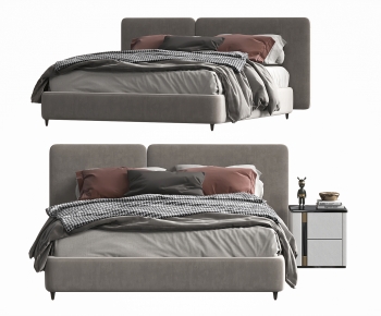 Modern Double Bed-ID:749986893