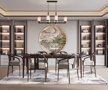 New Chinese Style Dining Room-ID:445089388