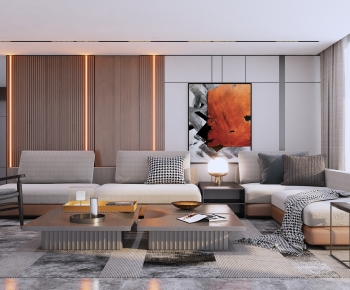 Modern A Living Room-ID:834687954