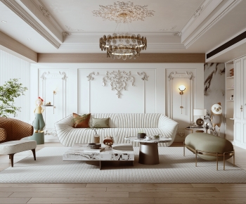 French Style A Living Room-ID:139827971