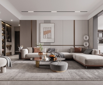 Modern A Living Room-ID:678694963