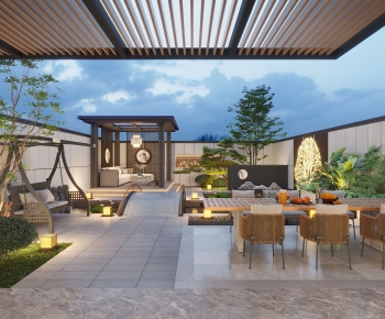 New Chinese Style Courtyard/landscape-ID:721015935