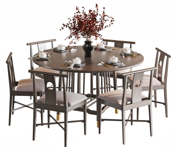New Chinese Style Dining Table And Chairs-ID:953262098