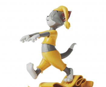 现代汤姆猫玩具公仔雕塑摆件-ID:131612068