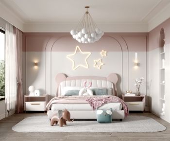 Simple European Style Girl's Room Daughter's Room-ID:813844922
