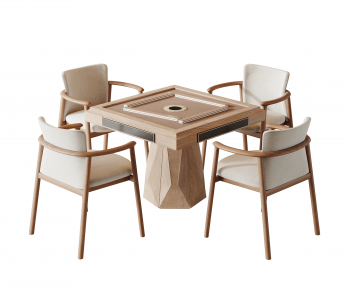 Wabi-sabi Style Mahjong Tables And Chairs-ID:875307085