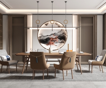 New Chinese Style Dining Room-ID:525645027