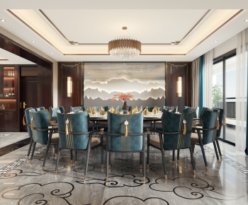 New Chinese Style Dining Room-ID:323669912