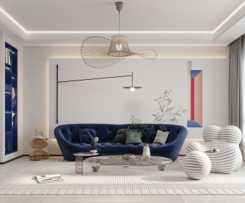 Modern A Living Room-ID:588682896