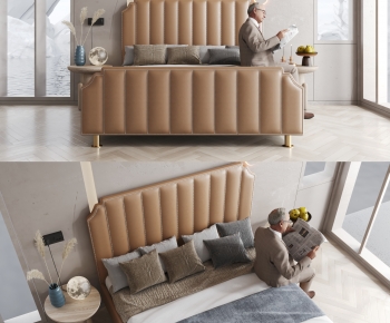 Modern Double Bed-ID:178658961
