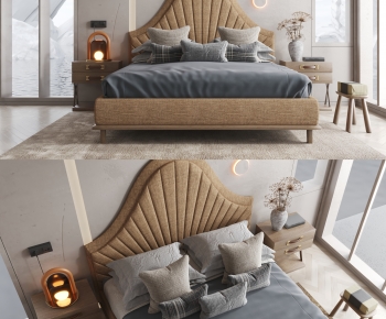 Modern Double Bed-ID:452097897