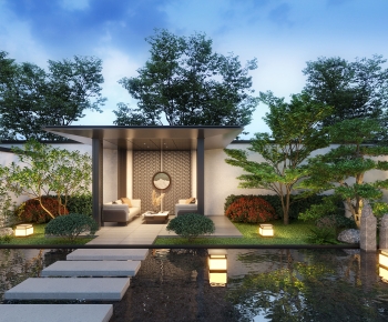 New Chinese Style Courtyard/landscape-ID:803756952